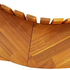 vidaXL Lounger 2 pcs Brown 60.63 x 23.62 x 29.13 in Solid Acacia Wood