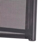 vidaXL Sunlounger Black Aluminum Medium Adjustable Armrests