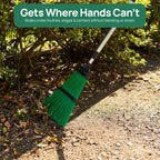 Extendable Long Handle Garden Leaf Broom Cleaning Tool for Leaves Grass & Debris for Lawn & Walkway