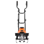 VEVOR Corded Electric Tiller, 14 Inch Tilling Width Garden Rototiller, 10-Amp Motor, Cultivator with Steel Tines and Foldable Handle, Orange&Black