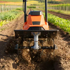 VEVOR Corded Electric Tiller, 14 Inch Tilling Width Garden Rototiller, 10-Amp Motor, Cultivator with Steel Tines and Foldable Handle, Orange&Black