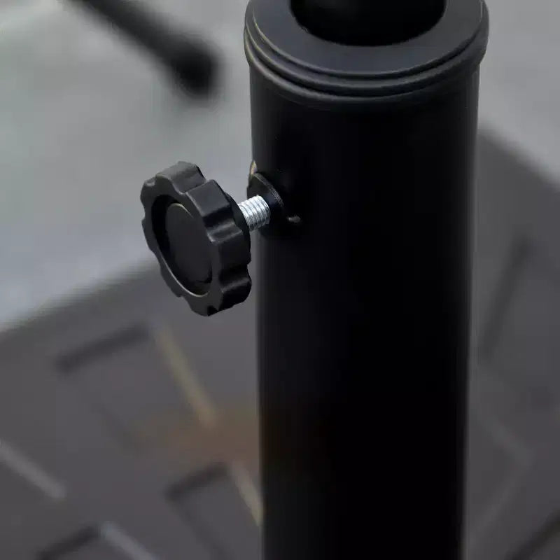 42lbs Resin Patio Umbrella Base, 20 Square Outdoor Umbrella Stand Holder for Parasol Poles 1.26, 1.5, and 1.9 Dia