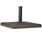 42lbs Resin Patio Umbrella Base, 20 Square Outdoor Umbrella Stand Holder for Parasol Poles 1.26, 1.5, and 1.9 Dia