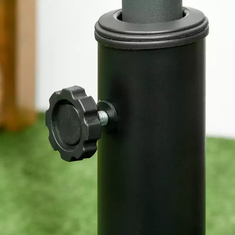 42lbs Resin Patio Umbrella Base, 20 Square Outdoor Umbrella Stand Holder for Parasol Poles 1.26, 1.5, and 1.9 Dia