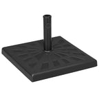 42lbs Resin Patio Umbrella Base, 20 Square Outdoor Umbrella Stand Holder for Parasol Poles 1.26, 1.5, and 1.9 Dia