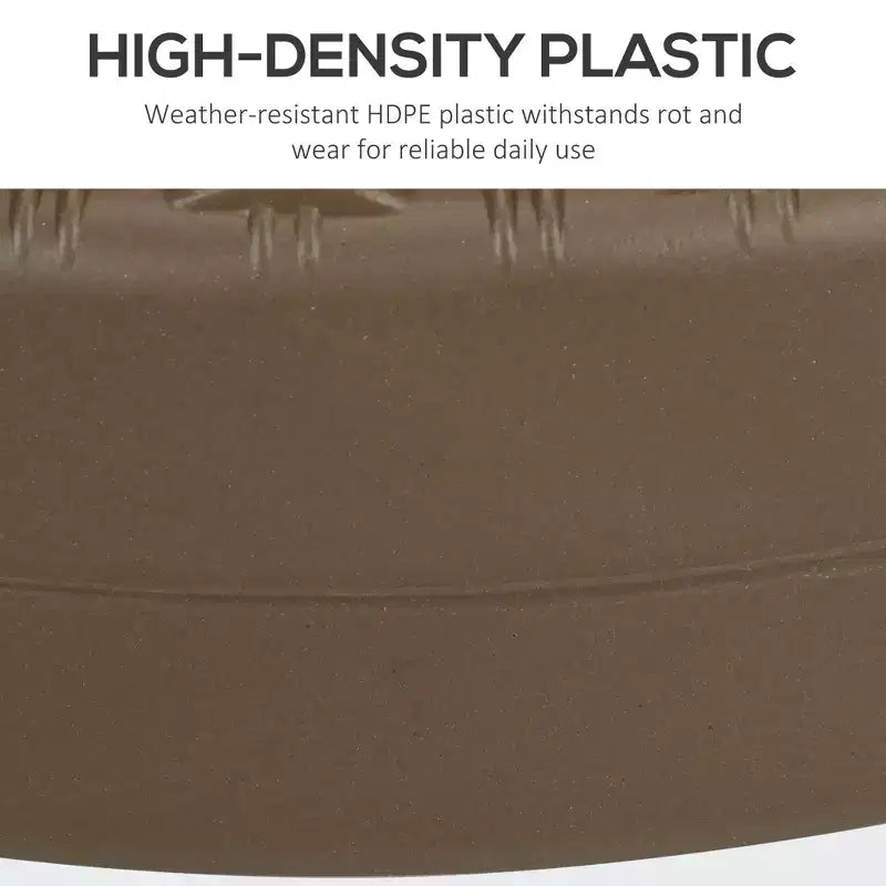 Umbrella Stand for 1.5 or 2 Umbrella Poles, Round Fillable Umbrella Base for Outdoor, Lawn, Deck.