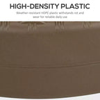 Umbrella Stand for 1.5 or 2 Umbrella Poles, Round Fillable Umbrella Base for Outdoor, Lawn, Deck.