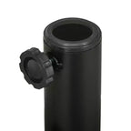 Umbrella Stand for 1.5 or 2 Umbrella Poles, Round Fillable Umbrella Base for Outdoor, Lawn, Deck.