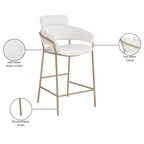 Meridian Furniture,Yara Velvet Counter Stool
