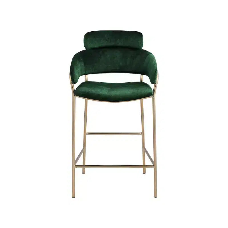 Meridian Furniture,Yara Velvet Counter Stool