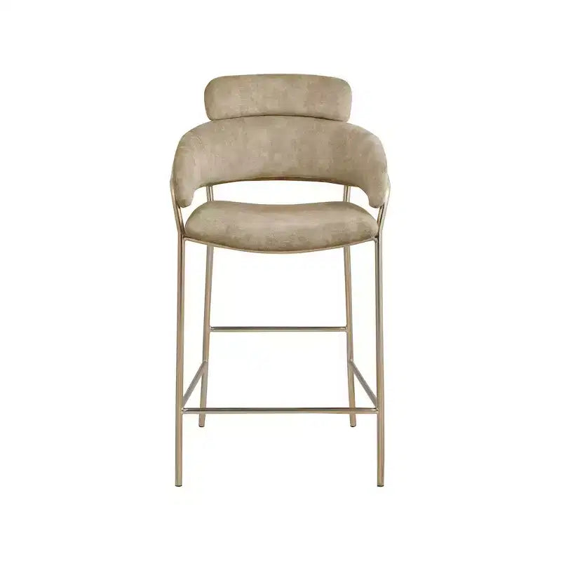 Meridian Furniture,Yara Velvet Counter Stool