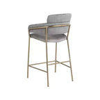 Meridian Furniture,Yara Velvet Counter Stool
