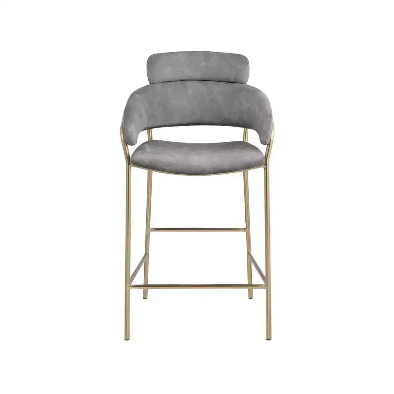 Meridian Furniture,Yara Velvet Counter Stool