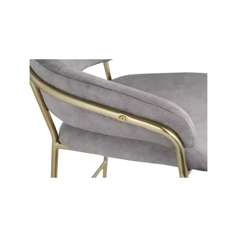 Meridian Furniture,Yara Velvet Counter Stool