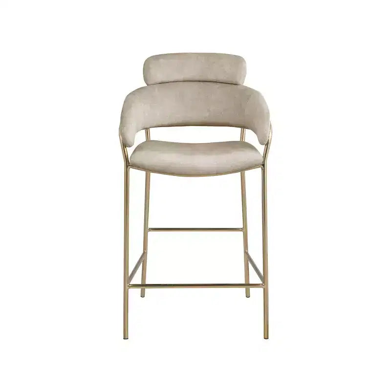 Meridian Furniture,Yara Velvet Counter Stool