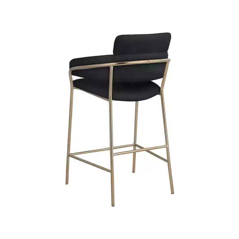 Meridian Furniture,Yara Velvet Counter Stool