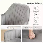 Furniliving 2-Pcs Mid Century Dining Chairs Upholstered Dining Room Chairs With Armrest