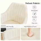 Furniliving 2-Pcs Mid Century Dining Chairs Upholstered Dining Room Chairs With Armrest