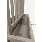 Modern Grey Brown Aluminum Divider Planter for Indoor Outdoor Spaces, Privacy Planter Box with Drainage and Durable Finish