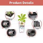 30 In Tall Brown Self-Watering Planter for Outdoor Indoor Use, Large Faux Rattan Flower Pot with Water Monitor and Inner Bucket