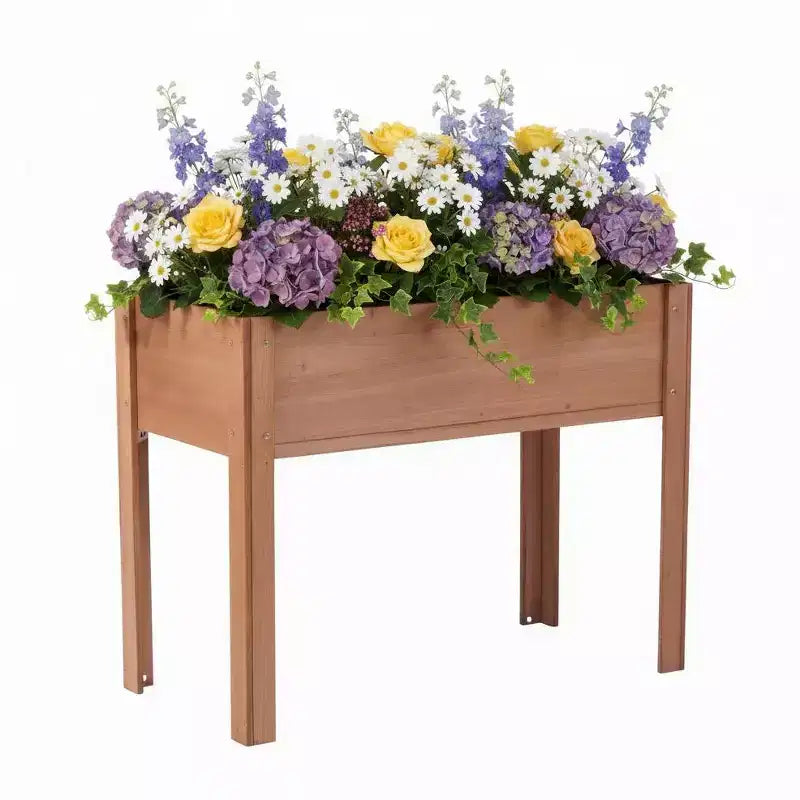 40x20x31 In Raised Garden Bed with Legs, Elevated Solid Wood Planter Box for Vegetables, Herbs and Flowers with Easy Assembly