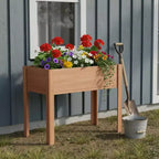 40x20x31 In Raised Garden Bed with Legs, Elevated Solid Wood Planter Box for Vegetables, Herbs and Flowers with Easy Assembly
