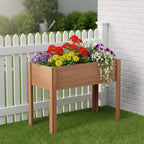 40x20x31 In Raised Garden Bed with Legs, Elevated Solid Wood Planter Box for Vegetables, Herbs and Flowers with Easy Assembly