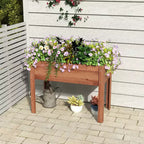 40x20x31 In Raised Garden Bed with Legs, Elevated Solid Wood Planter Box for Vegetables, Herbs and Flowers with Easy Assembly
