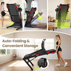 Treadmill on Sale - 3.75HP Foldable Treadmill for Home, 10% Incline, App Control, Compact for Small Spaces, 330 lbs Capacity, Walking Jogging Running