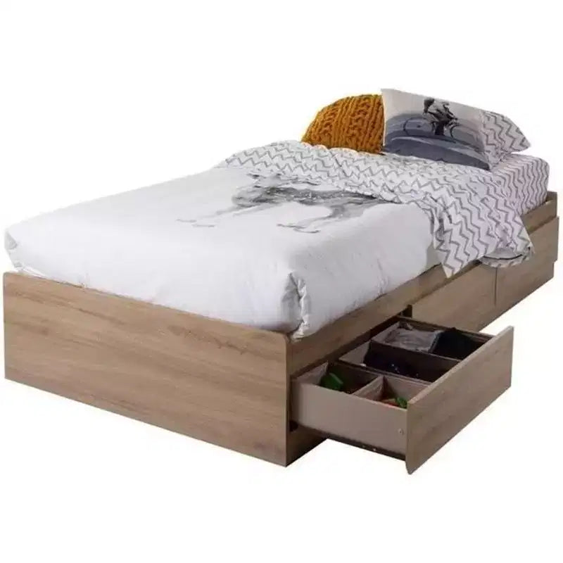 HomeStock Storage Beds made of Particle Board Bed Frame