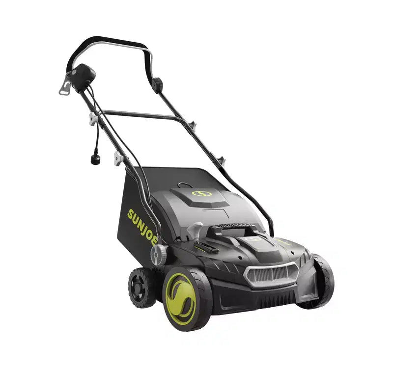 Restored Sun Joe AJ808E Electric Lawn Dethatcher + Scarifier | W/ Collection Bag | 15-inch | 15-Amp (Refurbished)