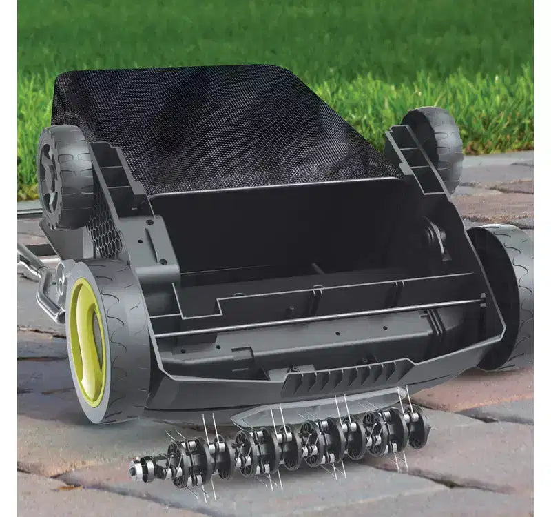 Restored Sun Joe AJ808E Electric Lawn Dethatcher + Scarifier | W/ Collection Bag | 15-inch | 15-Amp (Refurbished)