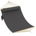 12FT Double Quilted Hammock with Spreader Bar - Outdoor Hammock for 2 Persons (450lbs Capacity) - Patio, Backyard & Poolside Use