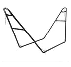 Heavy Duty Adjustable Hammock Stand - 9-14ft Portable Steel Frame for 2 People (Black, 550lbs Capacity) - Patio, Balcony & Backyard Use
