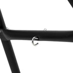 Heavy Duty Adjustable Hammock Stand - 9-14ft Portable Steel Frame for 2 People (Black, 550lbs Capacity) - Patio, Balcony & Backyard Use