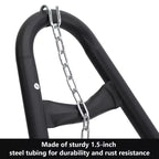 Heavy Duty Adjustable Hammock Stand - 9-14ft Portable Steel Frame for 2 People (Black, 550lbs Capacity) - Patio, Balcony & Backyard Use