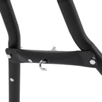Heavy Duty Adjustable Hammock Stand - 9-14ft Portable Steel Frame for 2 People (Black, 550lbs Capacity) - Patio, Balcony & Backyard Use