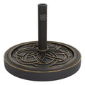 Heavy Duty Round Patio Umbrella Base, 26.5 lb Resin Stand, Adjustable Pole Adapter for 1.5-2.1  Fits 7.5-11FT Market Umbrellas