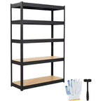 Storage Shelves,36x18x72 Garage Shelving Heavy Duty Metal Adjustable Garage Shelves,5-Tier Adjustable Shelving Units,,Metal Storage Utility Racks