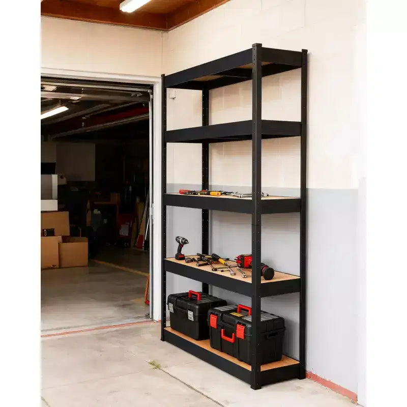 Storage Shelves,36x18x72 Garage Shelving Heavy Duty Metal Adjustable Garage Shelves,5-Tier Adjustable Shelving Units,,Metal Storage Utility Racks
