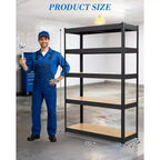 Storage Shelves,36x18x72 Garage Shelving Heavy Duty Metal Adjustable Garage Shelves,5-Tier Adjustable Shelving Units,,Metal Storage Utility Racks