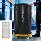 55 Gallon Drum Dolly Heavy Duty 1000 Pound Trash Can Dolly with 4 /5 Swivel Casters Wheel Steel Frame Non Tipping Hand Truck Capacity Dollies