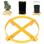 55 Gallon Drum Dolly Heavy Duty 1000 Pound Trash Can Dolly with 4 /5 Swivel Casters Wheel Steel Frame Non Tipping Hand Truck Capacity Dollies