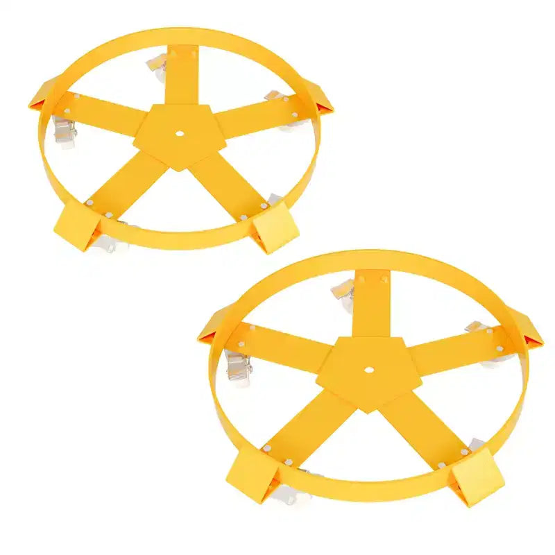 55 Gallon Drum Dolly Heavy Duty 1000 Pound Trash Can Dolly with 4 /5 Swivel Casters Wheel Steel Frame Non Tipping Hand Truck Capacity Dollies