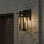 Morgan 1-Light Earth Black Outdoor Wall Lantern