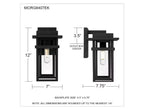 Morgan 1-Light Earth Black Outdoor Wall Lantern
