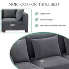 Corduroy Convertible Modular Sectional Sofa with Ottomans, Configurable Couch for Living Room, Easy Assembly
