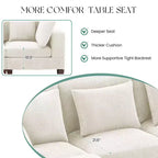Corduroy Convertible Modular Sectional Sofa with Ottomans, Configurable Couch for Living Room, Easy Assembly
