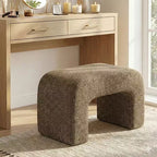 29 Modern Upholstered Bench, Soft Padded Accent Seat for Small Spaces, Footrest or Vanity Stool, Modern Seating for Living Room-Panipeachy