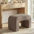 29 Modern Upholstered Bench, Soft Padded Accent Seat for Small Spaces, Footrest or Vanity Stool, Modern Seating for Living Room-Panipeachy